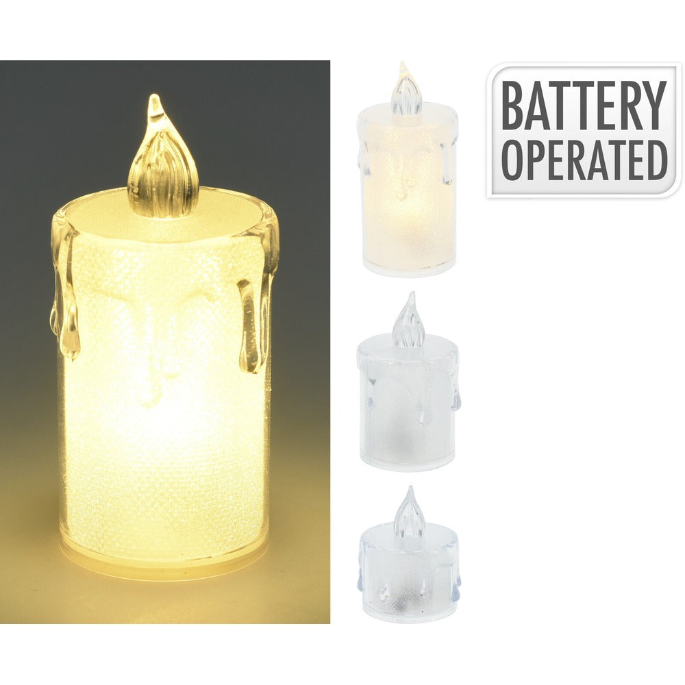 LED Candle Set 3pc | Battery Operated Decorative Lights