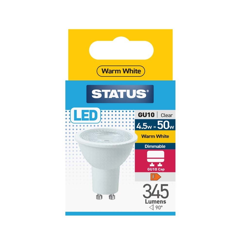Status 50W 345lm GU10 Dimmable LED | Warm White, Energy-Efficient