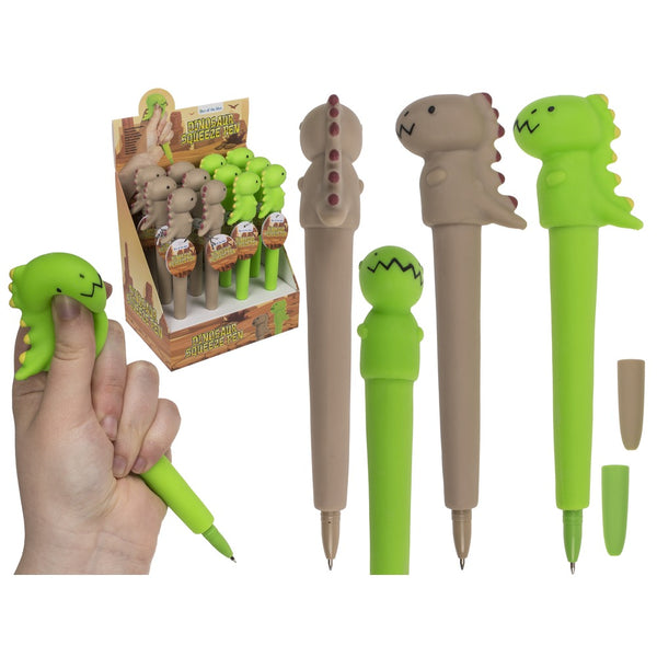 Out Of The Blue Dinosaur Squeeze Pen | Fun Writing Accessory