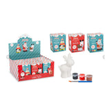 Christmas Paint Your Own Ornament Kit | 3-Colour Paint Set, Assorted Designs