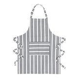 Blackmoor Grey Striped Chef Apron | Recycled Material, Branded Label