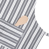 Blackmoor Grey Striped Chef Apron | Recycled Material, Branded Label