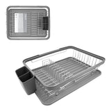 Anika Stainless Steel Dish Drainer Grey