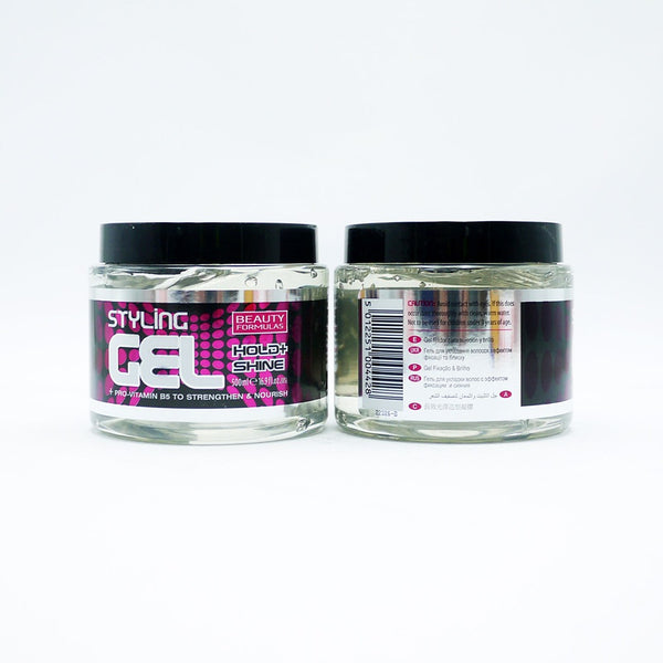Beauty Formulas Hold & Shine Styling Gel | 500 ml, Alcohol-Free