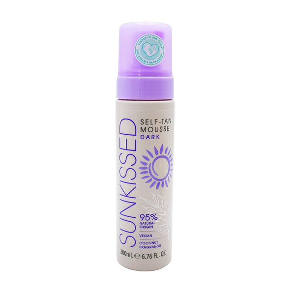 Sunkissed Self Tanning Mousse | 200 ml, Dark, Coconut Fragrance