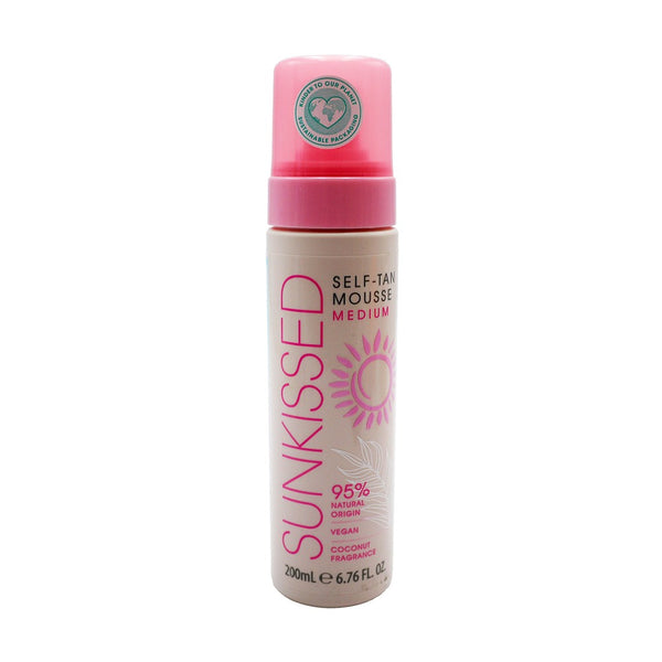 Sunkissed Medium Self Tan Mousse | 200ml, Coconut Fragrance