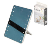 Modern LED Mirror with Touch Sensor and Adjustable Stand | White Frame