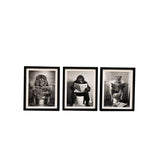 Animal Toilet Bathroom Framed Canvas Wall Art Print | 20 x 25cm