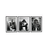 Animal Toilet Framed Canvas Print Wall Decor Artwork | 45 x 60cm