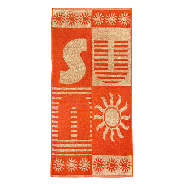 Country Club Jacquard Design Beach Towel | Pink, 60 x 125cm