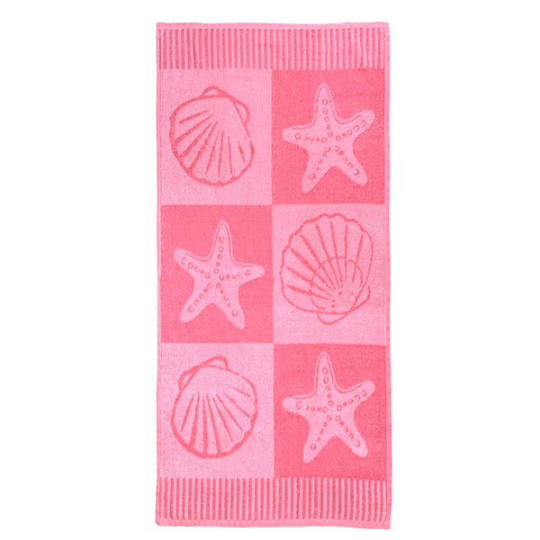 Country Club Jacquard Design Beach Towel | Pink, 60 x 125cm