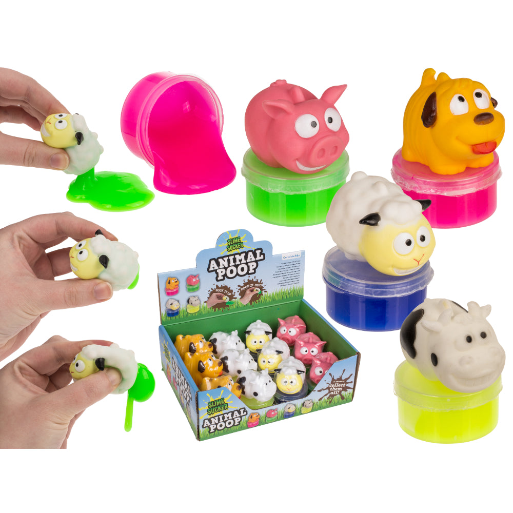 Out Of The Blue Poop Animal Slime Toy | Assorted Farm Designs, Colours