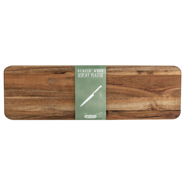Apollo Acacia Display Platter Serving Board | Raised Feet, Rectangular