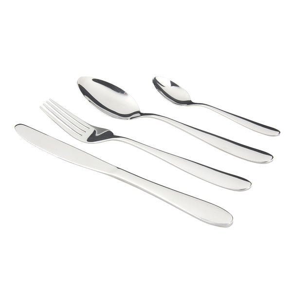 Apollo Amalfi 16 Piece Cutlery Set | High-Gloss Mirrored Finish