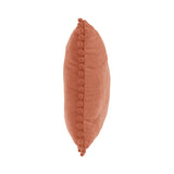 Atmosphera Terracotta Pom-Pom Tassel Fringe Cushion | 40 x 40cm