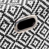 5FIVE Black and White Geometric Storage Box with Lid | 31 x 31cm
