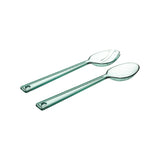 5FIVE Clear Green Salad Serving Cutlery Set | Pack of 2 Pieces