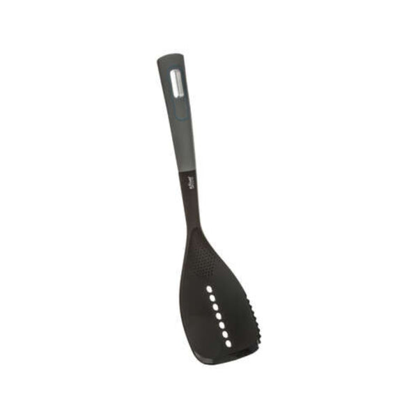 5FIVE Nylon Slotted Spoon Turner | Grey, 34cm, Drainage Holes
