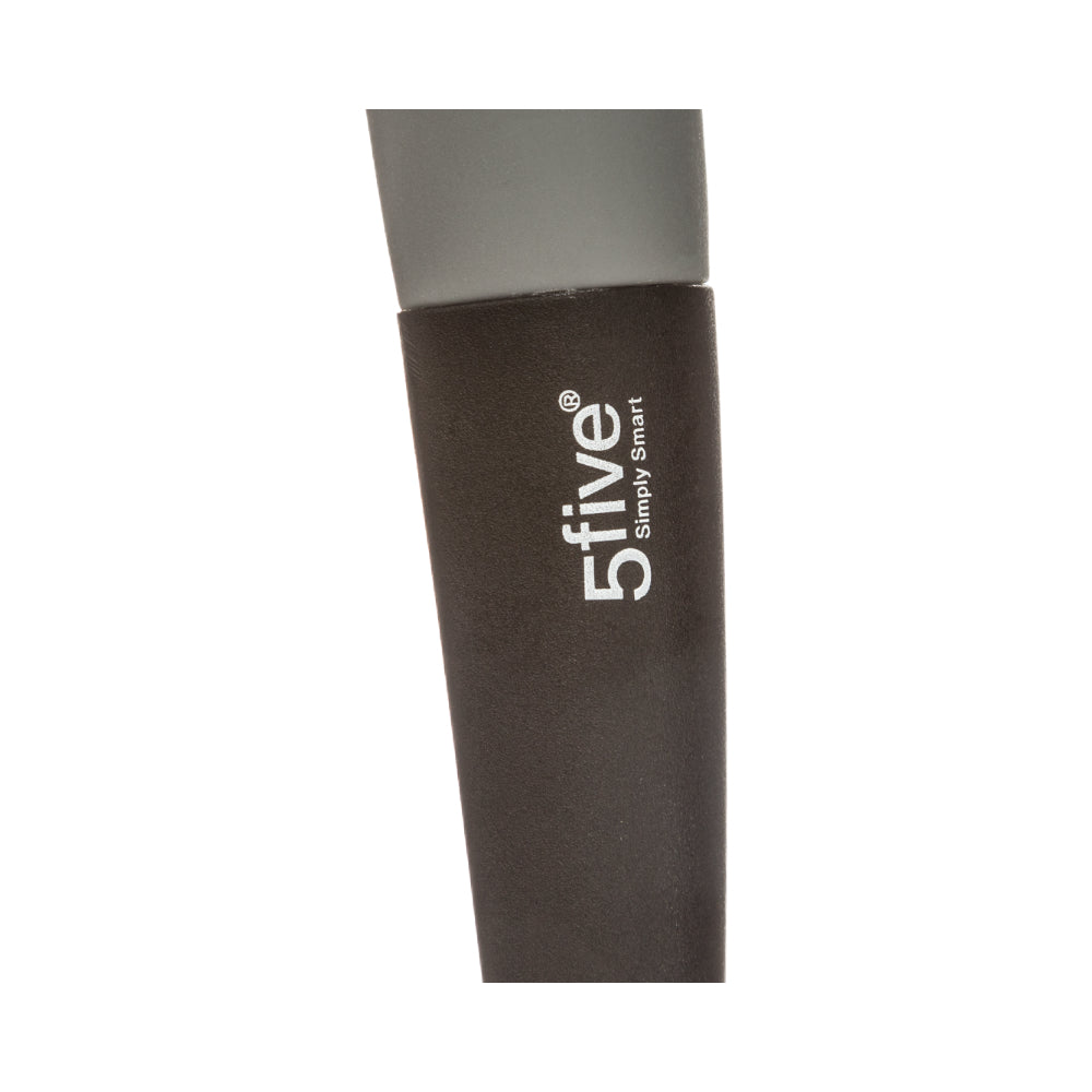 5FIVE Nylon Slotted Spoon Turner | Grey, 34cm, Drainage Holes