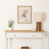 Atmosphera Tiana Beige Botanical Framed Canvas Wall Art | 40 x 50cm