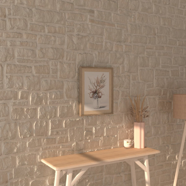Atmosphera Tiana Beige Botanical Framed Canvas Wall Art | 40 x 50cm