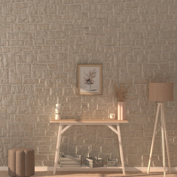Atmosphera Tiana Beige Botanical Framed Canvas Wall Art | 40 x 50cm