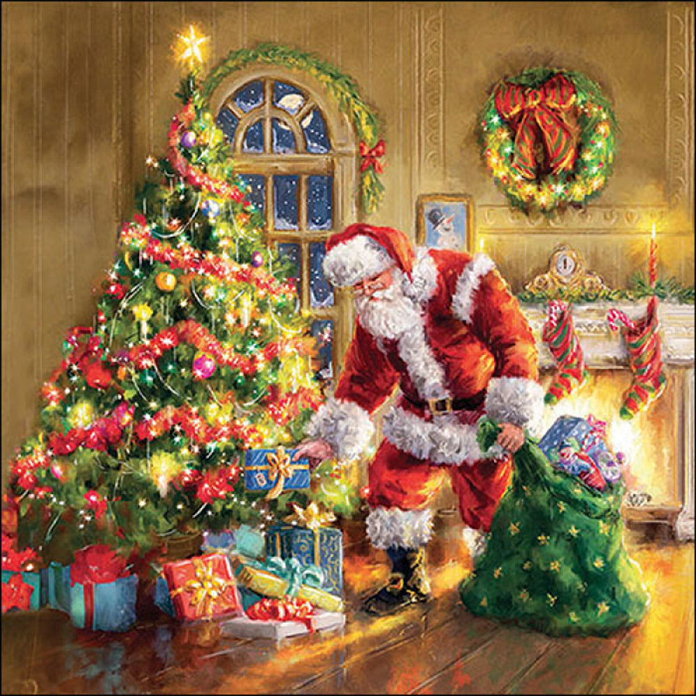 Ambiente Gifts Under Tree Napkins - 20 Pack - Santa
