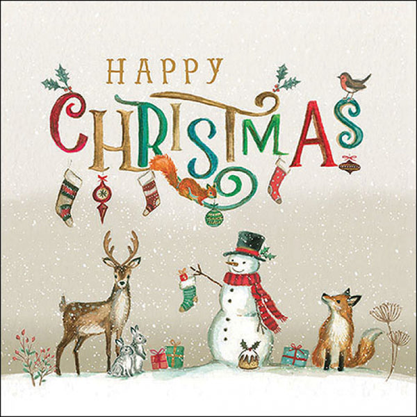 Ambiente Happy Christmas Woodland Christmas Paper Napkins | Pack of 20
