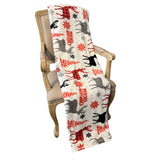 Christmas Reindeer Throw Blanket | 130 x 150cm, Soft Touch, Reindeer Motif