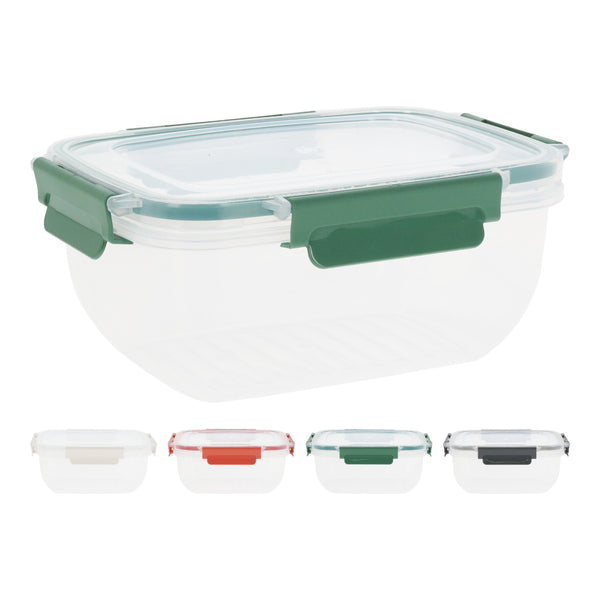 Rectangular Airtight Clip-Lock Food Storage Box | 400ml, Assorted Colours
