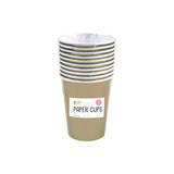 Metallic Disposable Paper Cups | Assorted Colours, Pack of 8