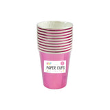 Metallic Disposable Paper Cups | Assorted Colours, Pack of 8