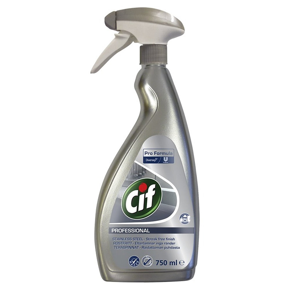 Cif Spray Stainless Steel - Multi-Purpose Cleaner - 750 ml