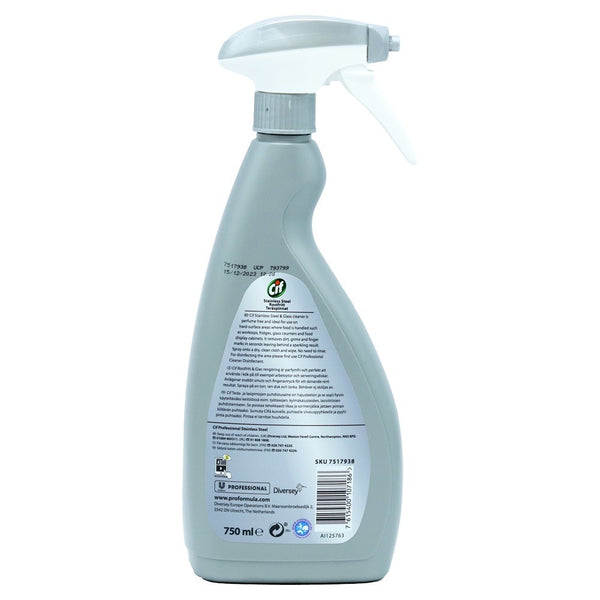 Cif Spray Stainless Steel - Multi-Purpose Cleaner - 750 ml