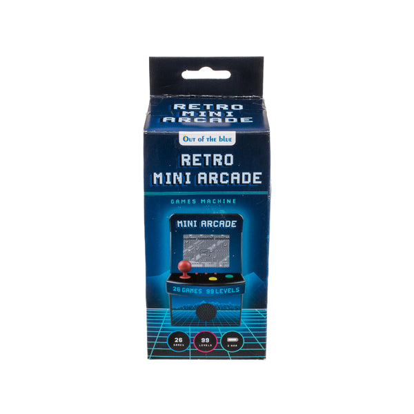 Out Of The Blue Mini Retro Arcade Machine | 26 Built-In Games, Battery Operated