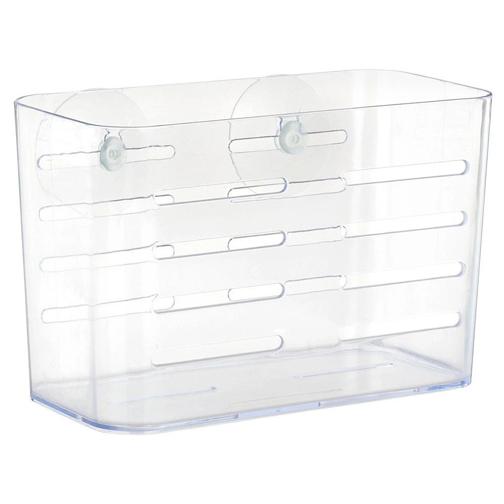 Transparent Suction Bathroom Wall Rack Organiser | 12 x 11 x 19cm