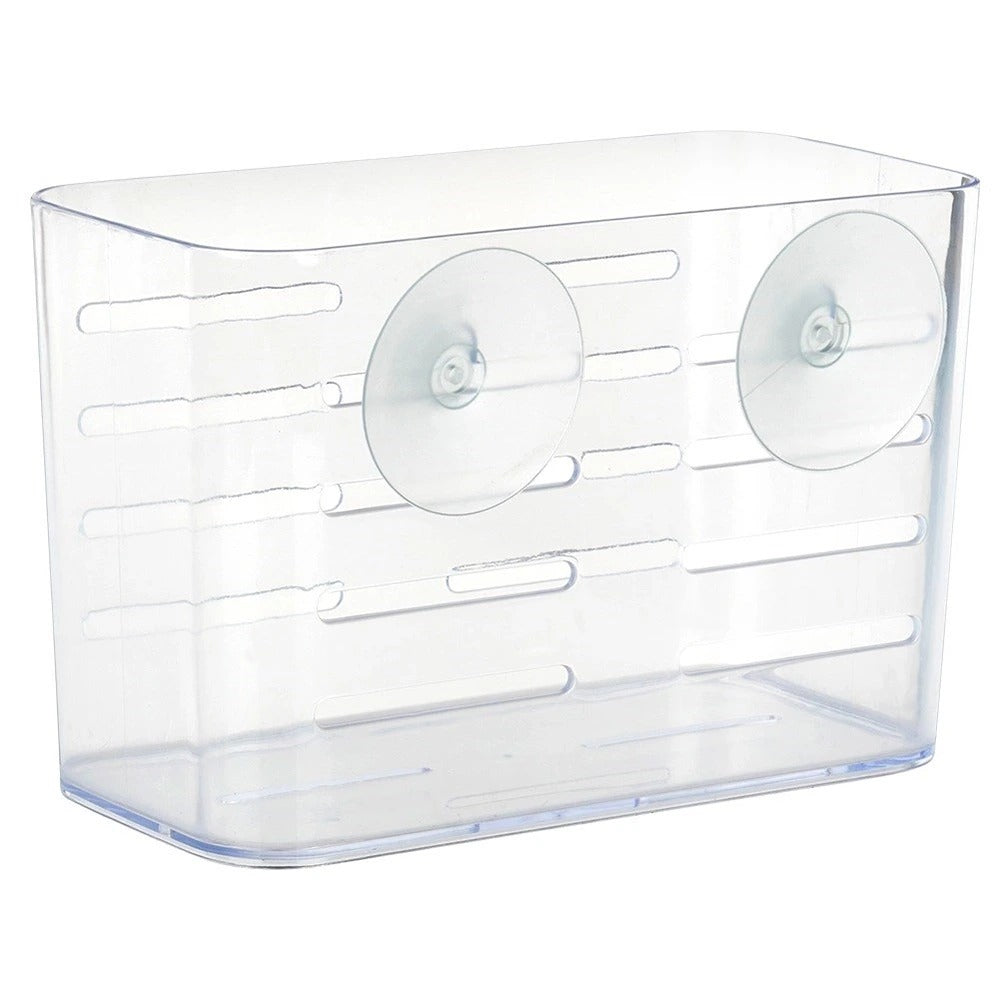 Transparent Suction Bathroom Wall Rack Organiser | 12 x 11 x 19cm