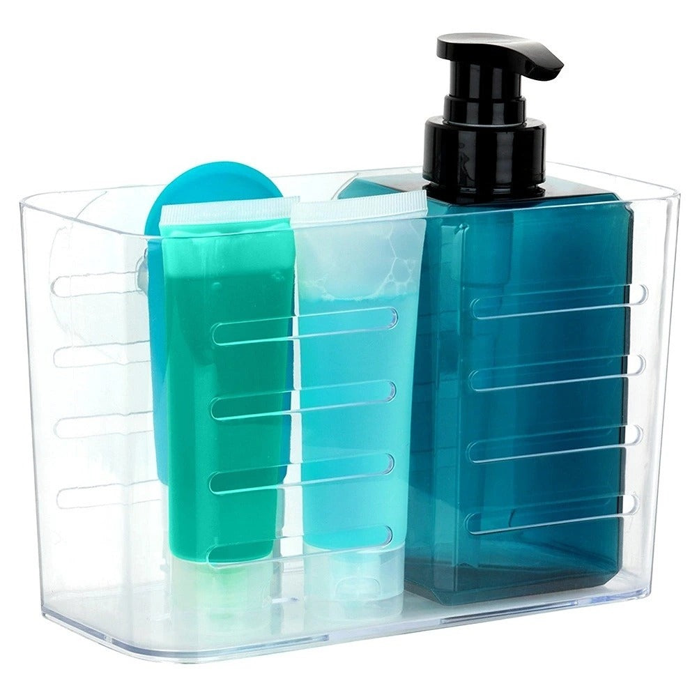 Transparent Suction Bathroom Wall Rack Organiser | 12 x 11 x 19cm