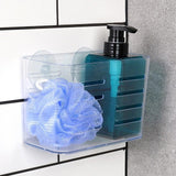 Transparent Suction Bathroom Wall Rack Organiser | 12 x 11 x 19cm