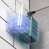 Transparent Suction Bathroom Wall Rack Organiser | 12 x 11 x 19cm