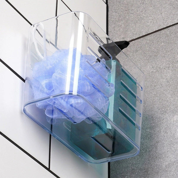 Transparent Suction Bathroom Wall Rack Organiser | 12 x 11 x 19cm