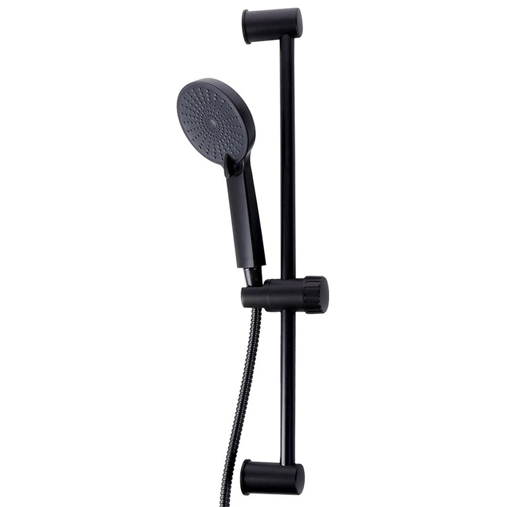 Matt Black Handheld Shower Set | Adjustable Rail, Flexible Hose
