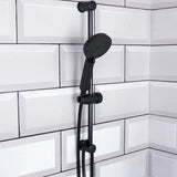 Matt Black Handheld Shower Set | Adjustable Rail, Flexible Hose
