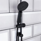 Matt Black Handheld Shower Set | Adjustable Rail, Flexible Hose