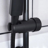 Matt Black Handheld Shower Set | Adjustable Rail, Flexible Hose