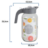 Urban Living High-Quality Glass Jug with Lid | 1.5L
