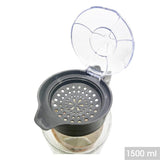 Urban Living High-Quality Glass Jug with Lid | 1.5L