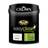 Crown Paint Easyclean Matt Chalky White Emulsion Paint | 5L, Washable