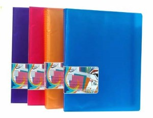 Supreme Display Book 20 Pocket Assortment | Durable Plastic, Four Colors