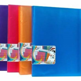 Supreme Display Book 20 Pocket Assortment | Durable Plastic, Four Colors